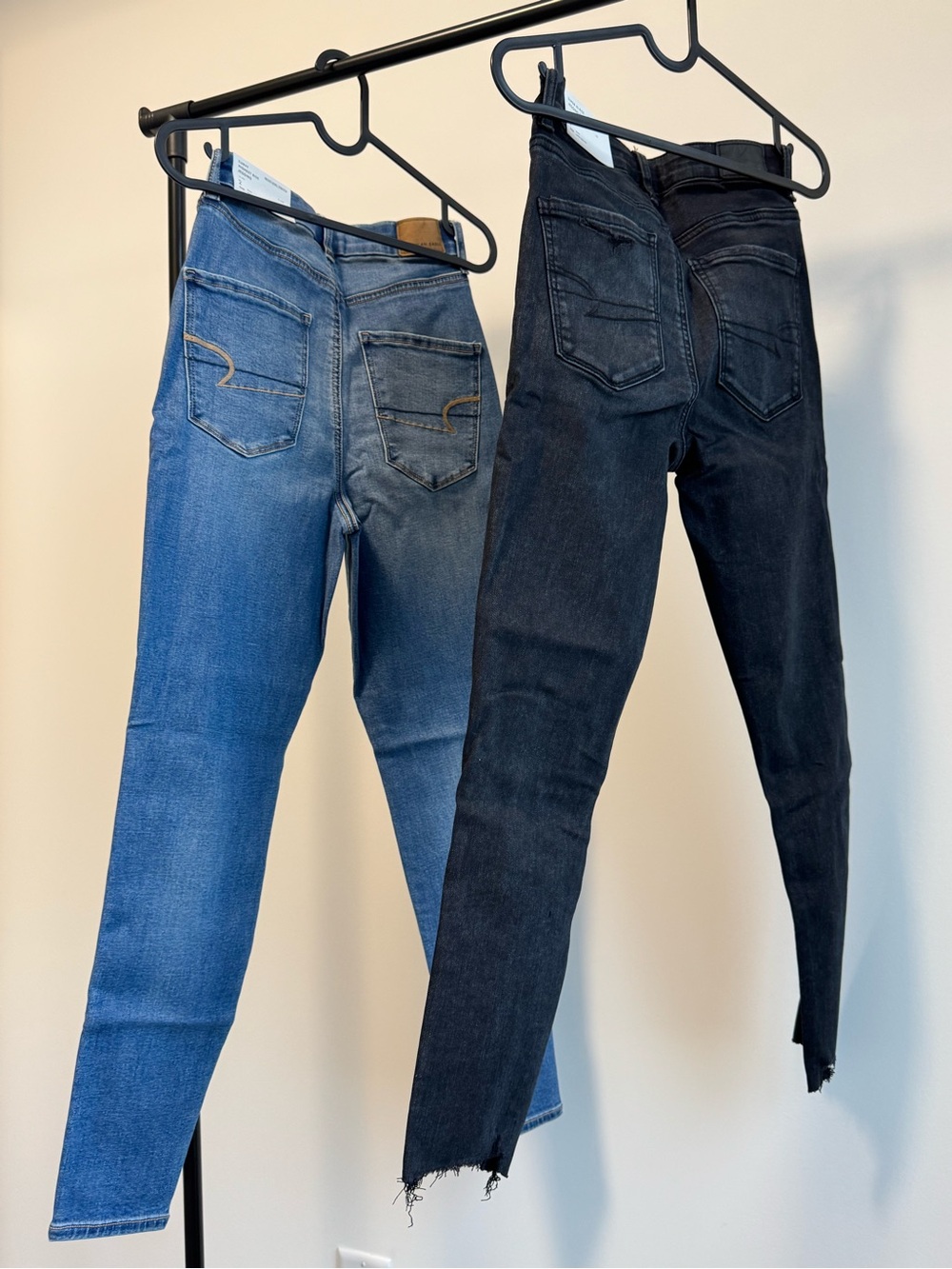 American Eagle Skinny Jeans Women Blue/Black 2 size 26 NEW - Picture 7 of 9